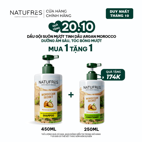  Dầu Gội Natufres Moroccan Secret Tinh Dầu Argan Morocco 
