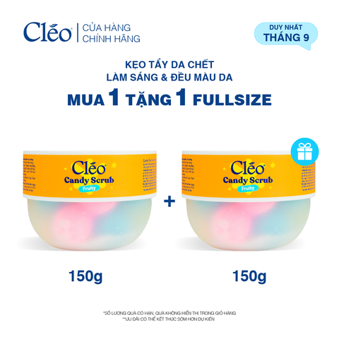 Kẹo Tẩy Da Chết Candy Fruity Cleo - Giảm Thâm Sần, Làm Sáng & Đều Màu Da 150g 