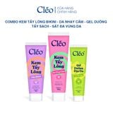  Combo Kem Tẩy Lông Nách, Tẩy Lông Tay Chân Cleo 100g & Gel Dưỡng Dịu Da 20g 