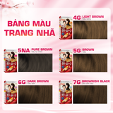  Combo 2 Thuốc Nhuộm Tóc Phủ Bạc Tại Nhà Bigen Cream Tone - Phủ Bạc Nội Địa Nhật Giữ Màu Bền Lâu 80ml 
