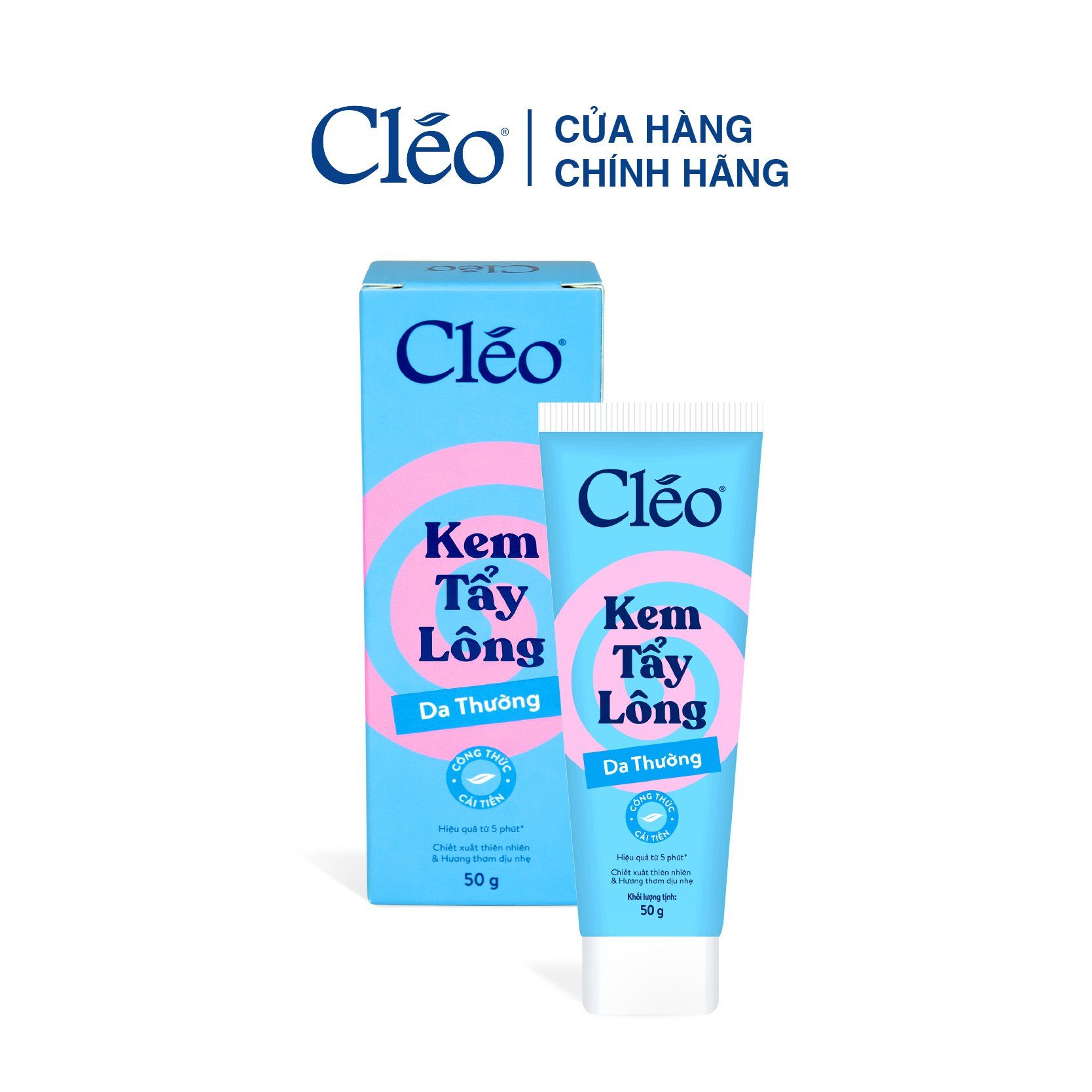  Combo Kem Tẩy Lông Nách, Tẩy Lông Tay Chân Cleo 50g & Gel Dưỡng Dịu Da 20g 