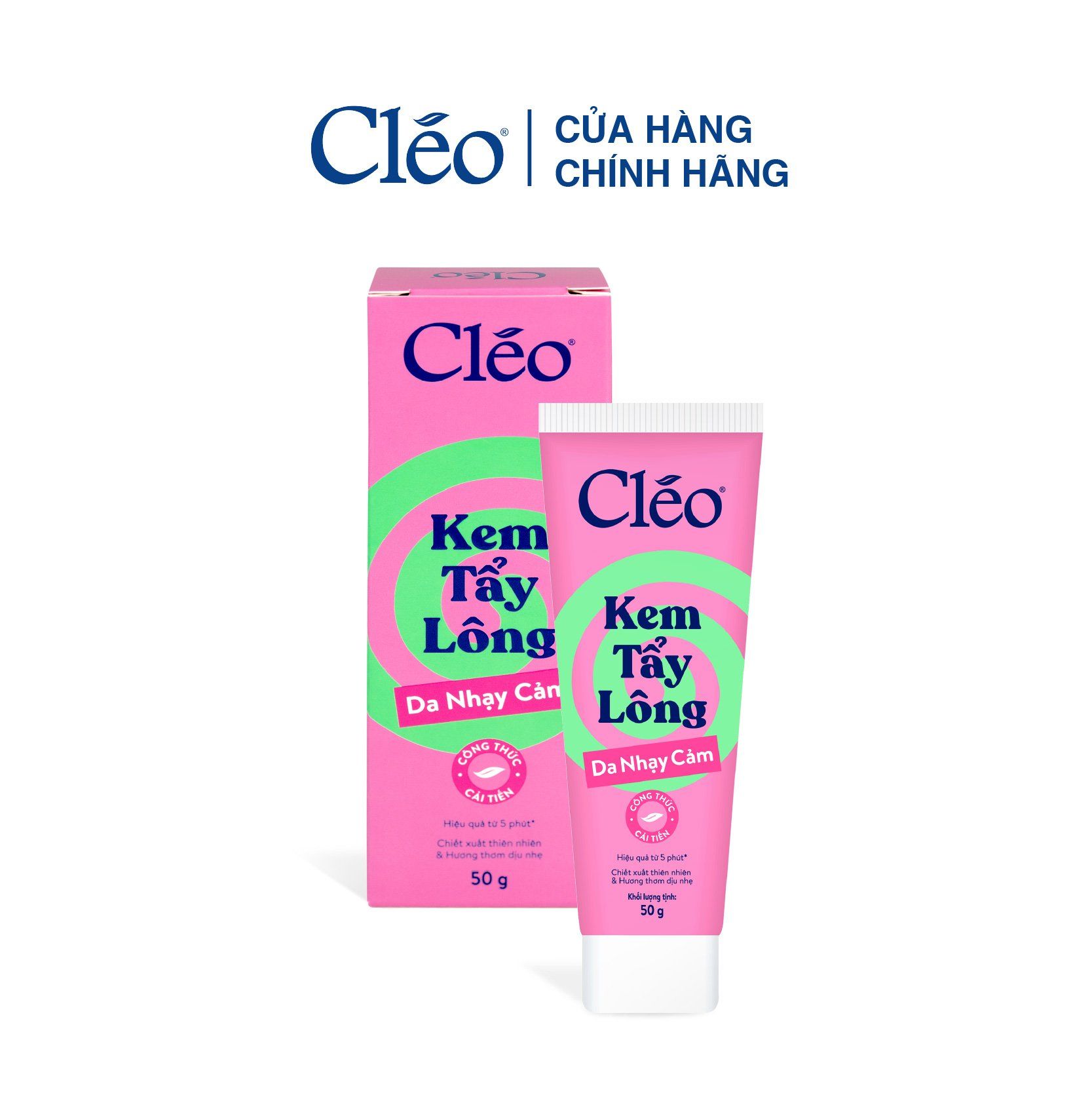  Combo Kem Tẩy Lông Nách, Tẩy Lông Tay Chân Cleo 50g & Gel Dưỡng Dịu Da 20g 