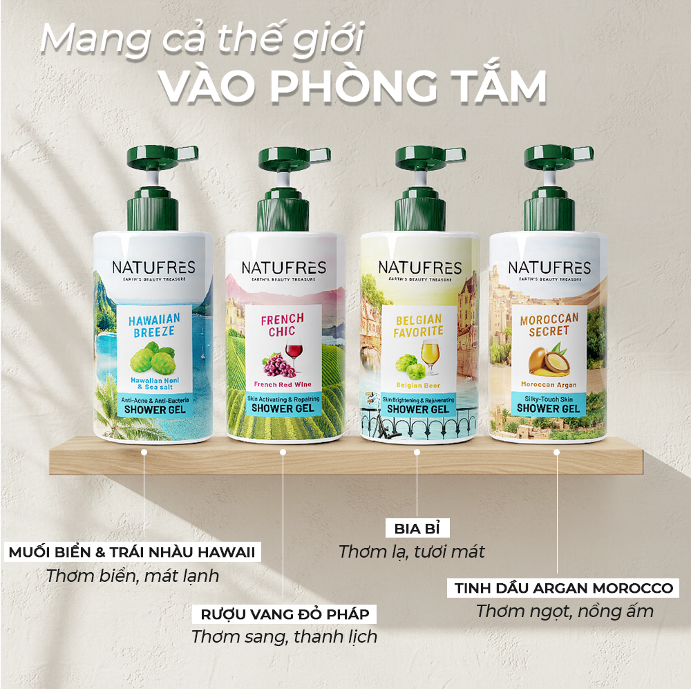  Sữa Tắm Natufres Belgian Favorite Chiết Xuất Bia Bỉ 