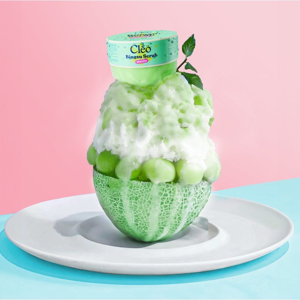  Bingsu Tẩy Da Chết Matcha Cleo - Làm Sạch Sâu Lỗ Chân Lông, Ngừa Mụn Lưng 200g 
