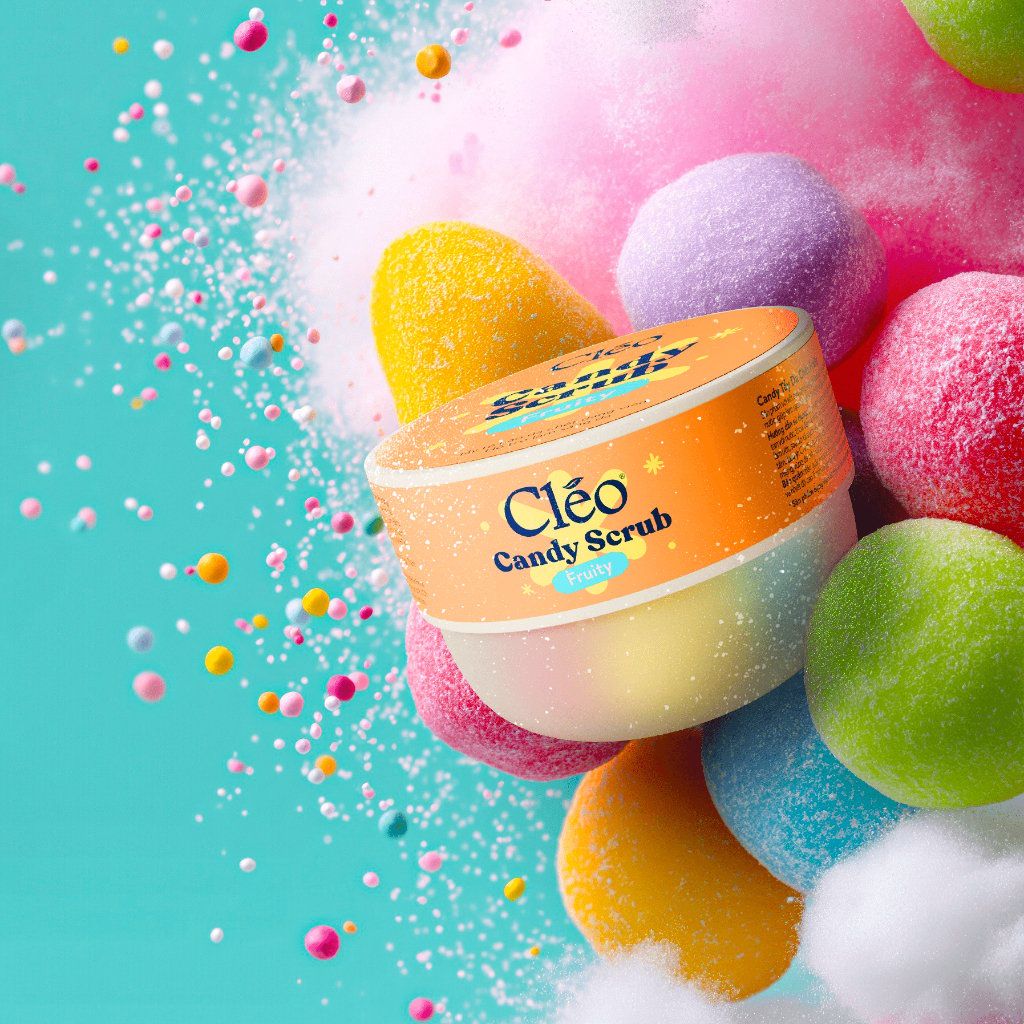  Kẹo Tẩy Da Chết Candy Fruity Cleo - Giảm Thâm Sần, Làm Sáng & Đều Màu Da 150g 