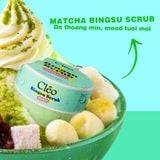  Bingsu Tẩy Da Chết Matcha Cleo - Làm Sạch Sâu Lỗ Chân Lông, Ngừa Mụn Lưng 200g 