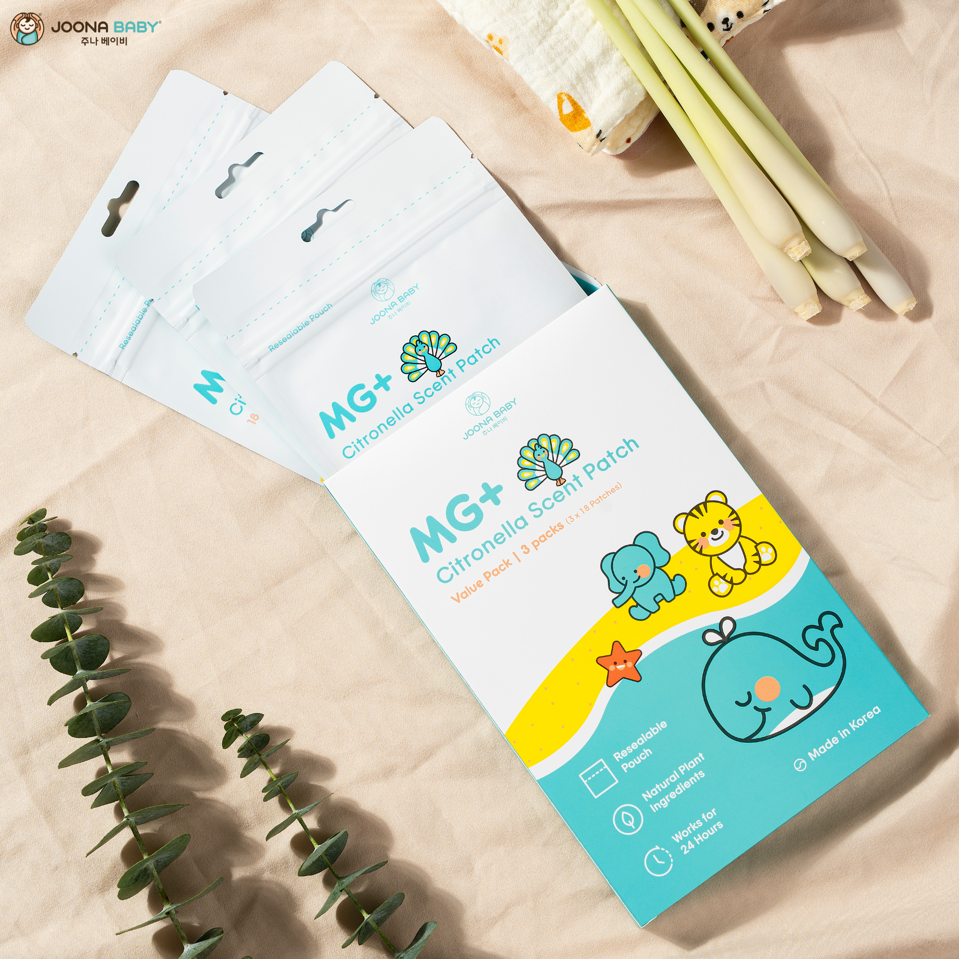Miếng dán tinh dầu sả MG+