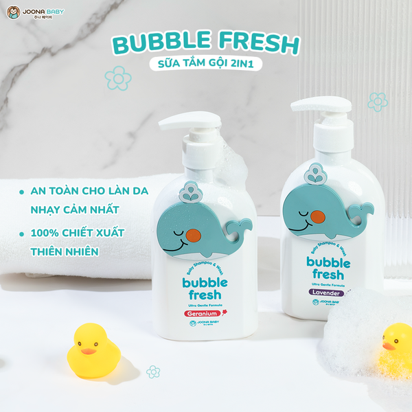 Sữa tắm gội Bubble Fresh 350ml (Hương Oải hương)