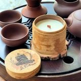  Lót Đế Gỗ Cho Nến Thơm - Gỗ Thông Tự Nhiên 
