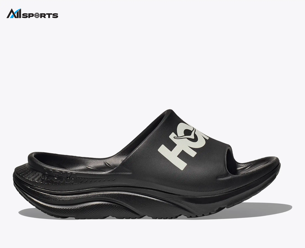 HOKA - ORA ATHLETIC SLIDE - BLACK | WHITE - 1155154-BWHT - Dép Chạy Phục Hồi