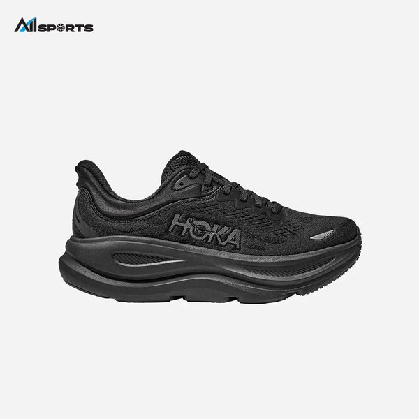 HOKA - BONDI 9 WIDE (M)  - BLACK - 1162013-BBLC - Giày Chạy Bộ thành phố nam