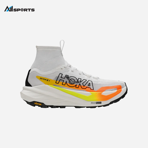 HOKA - TECTON X 4 (W) - FROST | NEON TANGERINE - 1176633-FNTN - Giày chạy trail nữ
