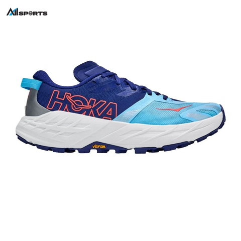 HOKA Speedgoat 7 Wide Nữ - Giày Chạy Trail - Blueberry/Grey