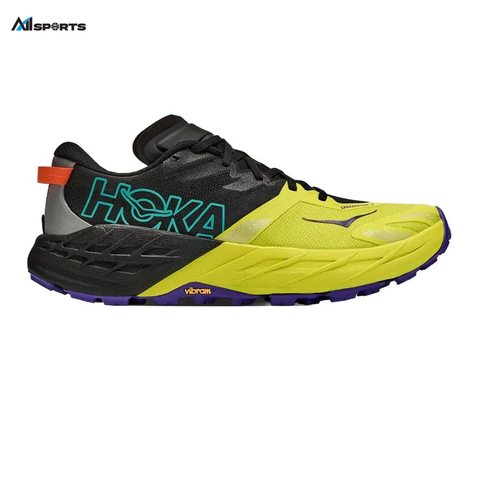 HOKA Speedgoat 7 Nam - Giày Chạy Trail - Black/HOKA Citrus