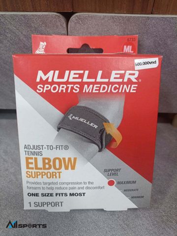 BĂNG KHUỶU TAY CÁNH TAY HIỆU Mueller Adjust-To-Fit Tennis Elbow Support (1 Chiếc/Hộp ) - ML.6733-NS