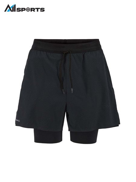 Quần thể thao CRAFT - HYPERVENT 2-IN-1 SHORTS (M) - BLACK - C17282-9990