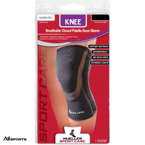 MUELLER - BĂNG HỖ TRỢ ĐẦU GỐI BREATHABLE CLOSED PATELLA KNEE SLEEVE - ML.55311 - ML.55312 - ML.55314