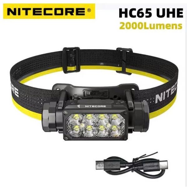 HC65 UHE | Đèn pin đội đầu NITECORE HC65 UHE sáng 2000 lumens chiếu xa 222m pin 18650 4000mAh