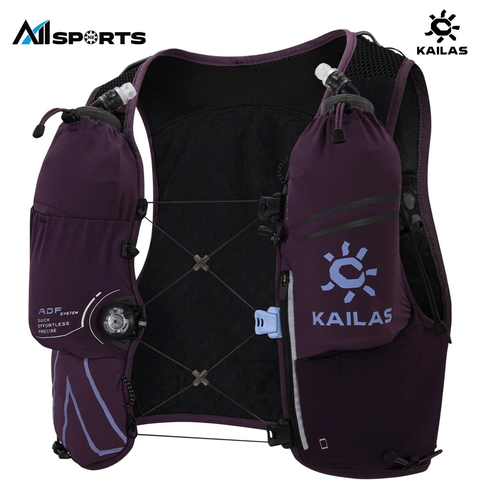 KAILAS - FUGA AIR 8 IV - MIDNIGHT PLUM - KA2454006.PLUM - Balo Vest nước chạy bộ địa hình