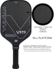 Vợt pickleball Vulcan V570CF2-BLK hiệu VULCAN 16mm