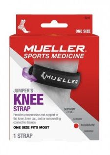 DÂY QUAY ĐẦU GỐI CHO VĐV HAY BẬT NHẢY HIỆU Mueller Knee Strap (1 Chiếc/Hộp) - ML.6411