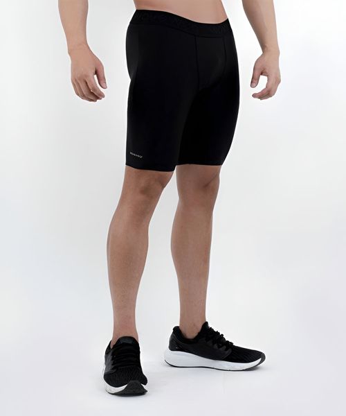 WAVEWEAR - SHORT COMPRESSION LEGGINGS - BLACK - SL1 - Quần short legging thể thao
