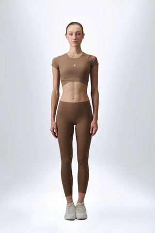 Áo Bra Thể Thao Nữ Cao Cấp PILI Form Ôm Body, Tôn Dáng – Màu Nâu