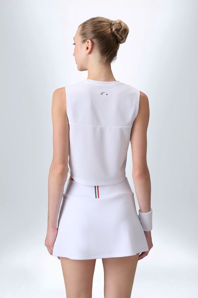 Áo Tanktop Croptop Nữ Pili Khoét Sâu, Form Ba Lỗ Thoáng Khí – Màu Trắng