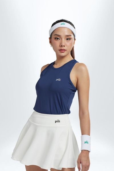 Chân Váy Thể Thao Pili Form Xoè – Màu Trắng