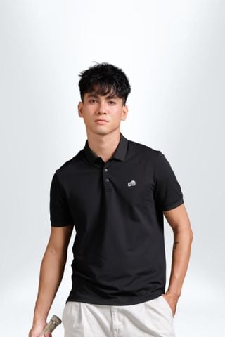 Áo Polo Nam PILI Phối Line Màu Ở Lưng – Màu Đen