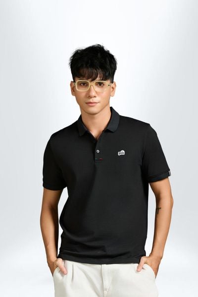 Áo Polo Thể Thao PILI Basic Tôn Dáng – Màu Đen