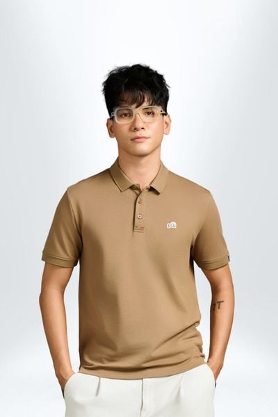 Áo Polo Thể Thao PILI Basic Tôn Dáng – Màu Nâu