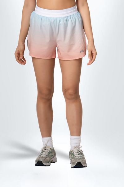 Quần Short Thể Thao Nữ PILI Phối Vạt Chéo – Màu Xanh dương