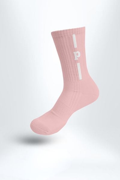 Combo 3 Đôi Tất Cổ Cao Chữ P Unisex PILI – Màu Hồng