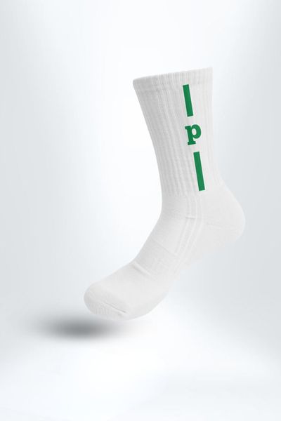 Combo 3 Đôi Tất Cổ Cao Chữ P Unisex PILI – Màu Trắng