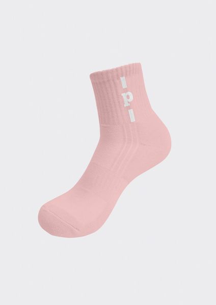 Combo 3 Đôi Tất Cổ Trung Chữ P Unisex PILI – Màu Hồng