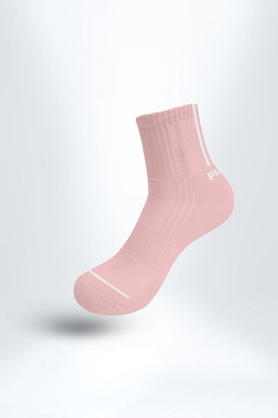 Combo 3 Đôi Tất Cổ Trung Kẻ Sọc Unisex PILI – Màu Hồng
