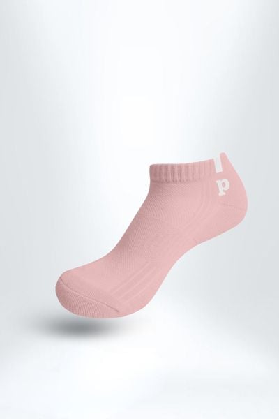 Combo 3 Đôi Tất Cổ Thấp Chữ P Unisex PILI – Màu Hồng