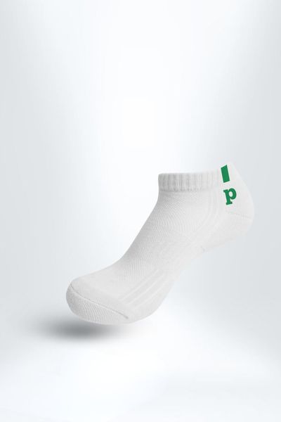 Combo 3 Đôi Tất Cổ Thấp Chữ P Unisex PILI – Màu Trắng
