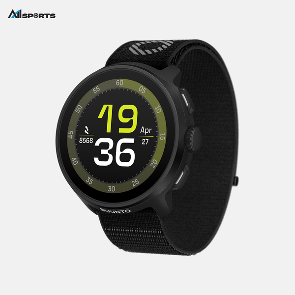 ĐỒNG HỒ THỂ THAO - SUUNTO RUN - Viền THÉP - ALL BLACK - CÓ ĐỊNH VỊ GPS