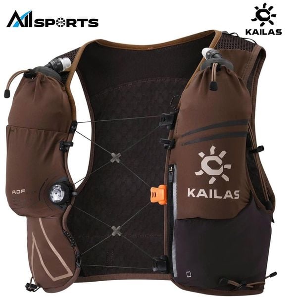KAILAS - FUGA AIR 8 IV - BROWN - KA2454006.BROWN - Balo Vest nước chạy bộ địa hình
