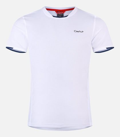 ÁO THUN THỂ THAO HIỆU CIMALP BAUGES 3H - ROUGE - BLANC - VERT OLIVE