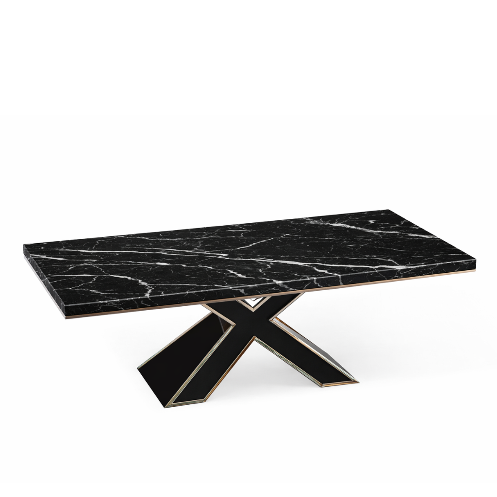  Bàn salon, đá Black marquina marble, 1400*700*400mm 