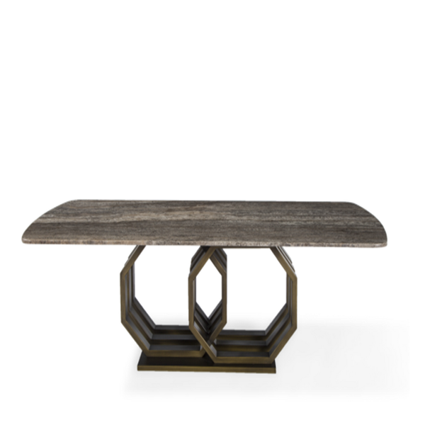  Bàn salon, đá Travertine marble, 1400*700*400mm 