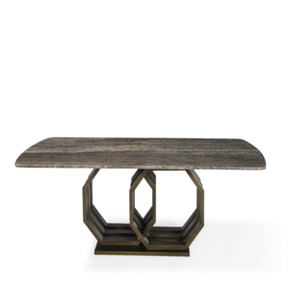  Bàn salon, đá Travertine marble, 1400*700*400mm 