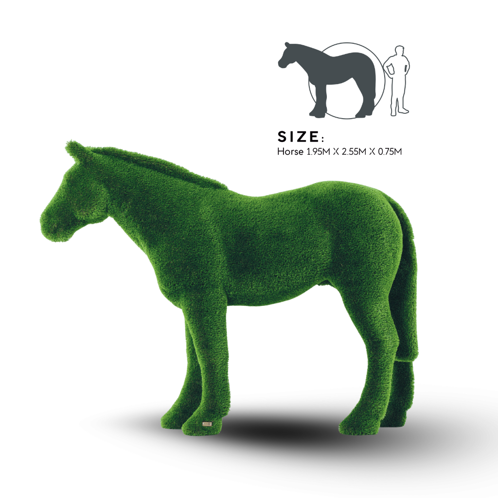  Mô hình TT, Ngựa, 1,95h*2,55d*0,75w m 