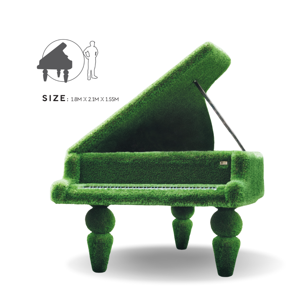  Mô hình TT, Đàn piano (T3-1065), 1,8h*2,1d*1,55w m 