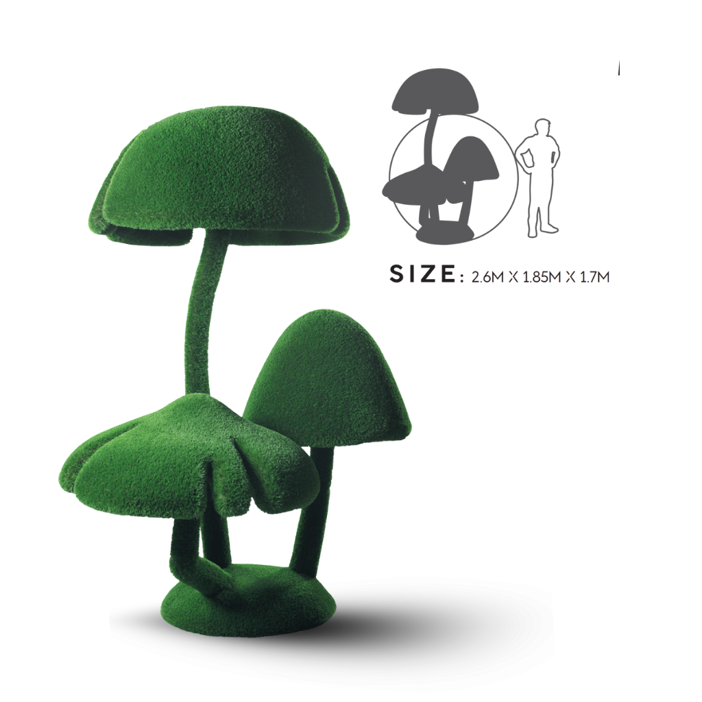  Mô hình TT, hình Nấm mật ong cỡ vừa (T3-1137), 2,6h*1,85d*1,7w m 