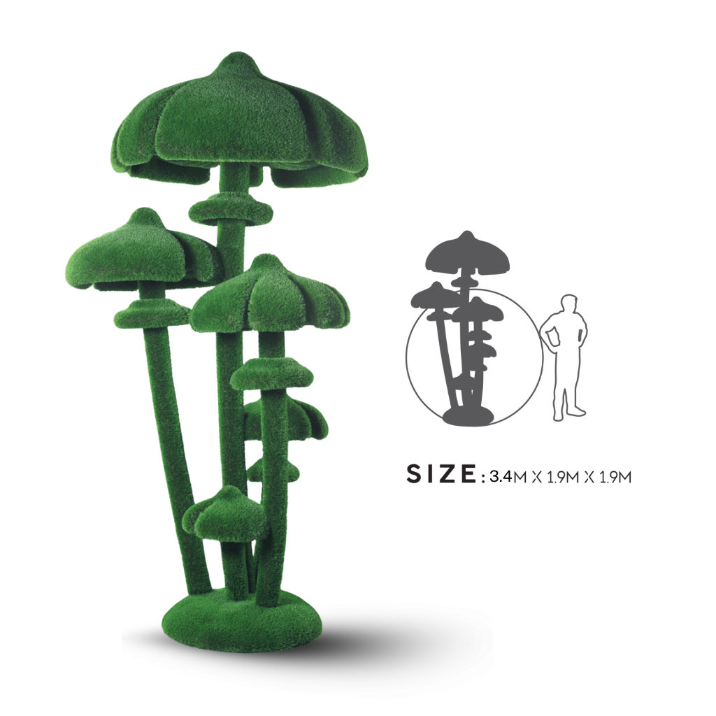  Mô hình TT, hình Nấm mật ong lớn (T3- 1138), 3,4h*1,9d*1,9w m 