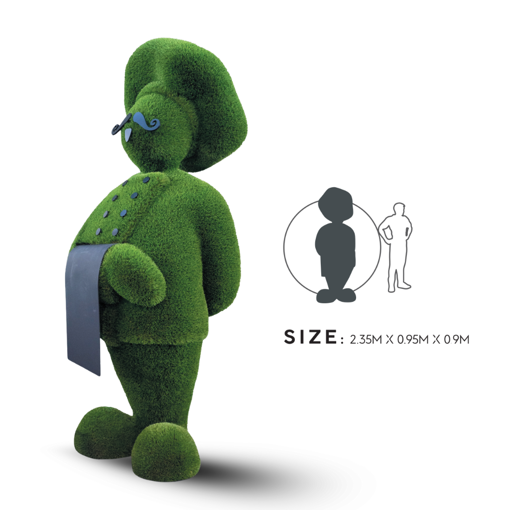  Mô hình TT, hình đầu bếp (T3-1224), 2,3h*0,9d*0,6w m 